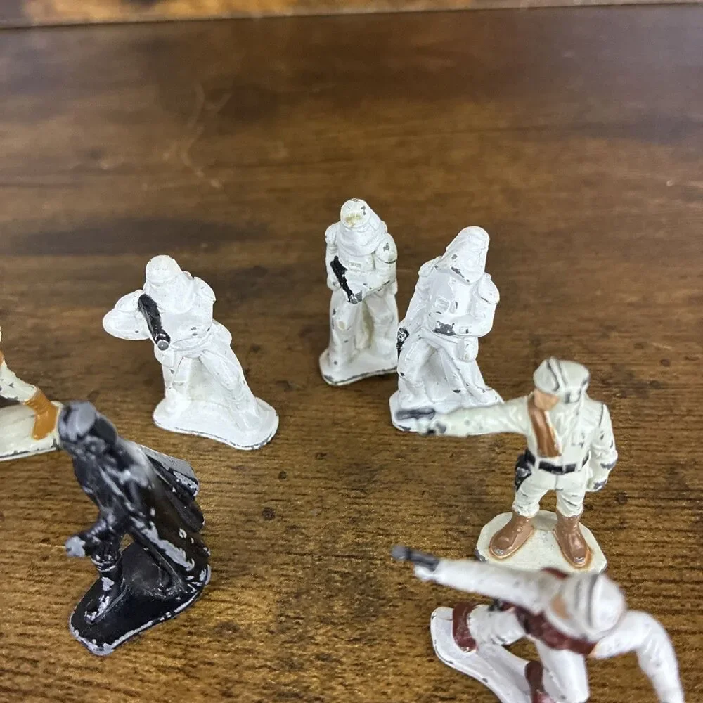 12 Vintage 1982 Star Wars Micro Collection Die-Cast Metal Figures Kenner 1982